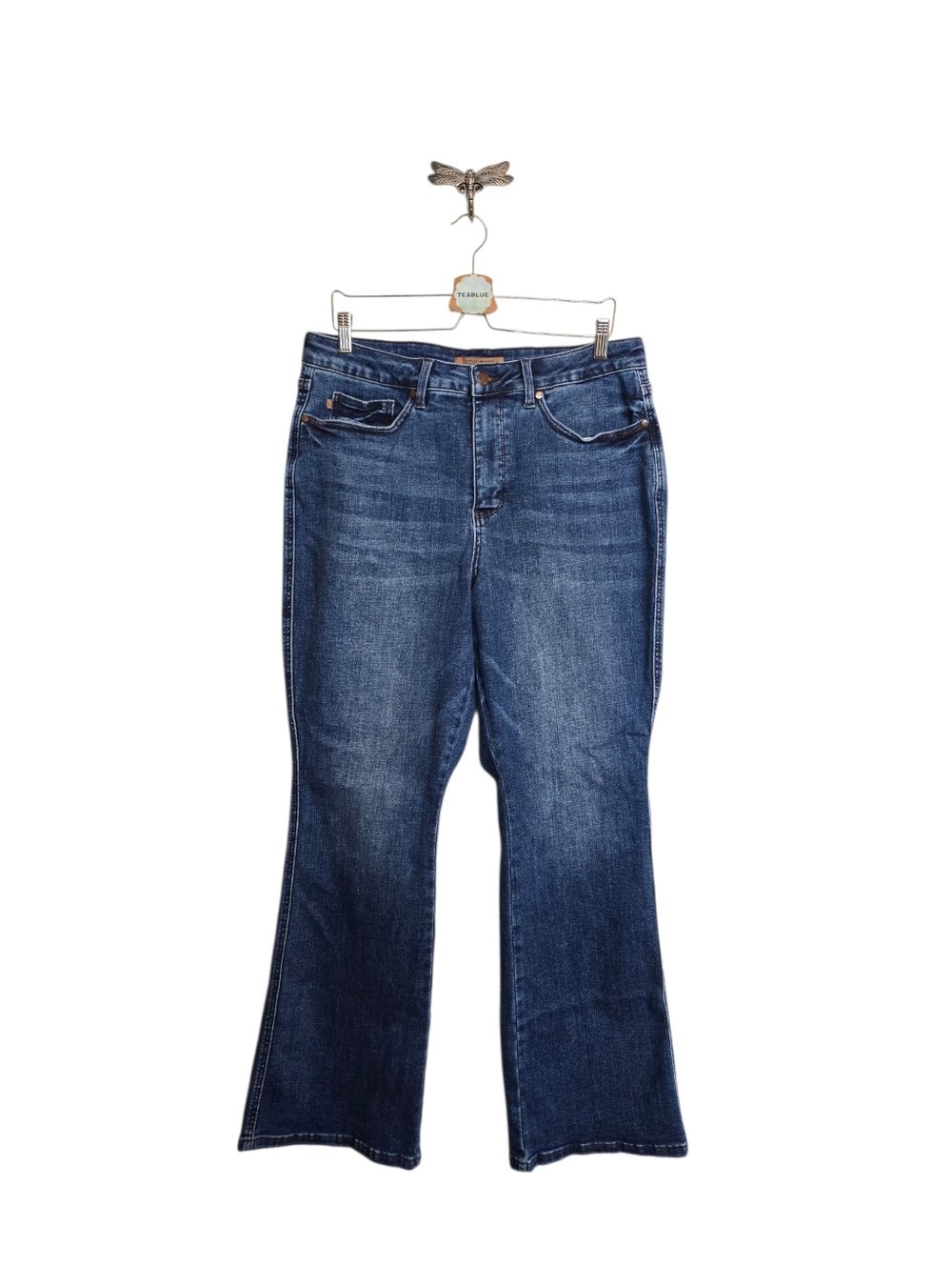 Judy Blue Women's Dark Wash High-Rise Tummy Control Boot Cut Jean JB881062 18W - Picture 2 of 14
